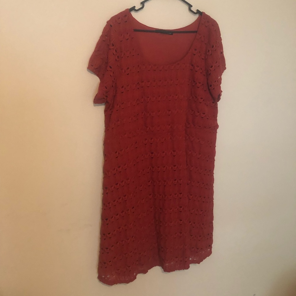 Maurices PLUS size 3 3x orange thread dress